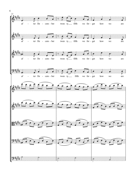 Peace Is Not A Season for SATB Chorus and Strings image number null