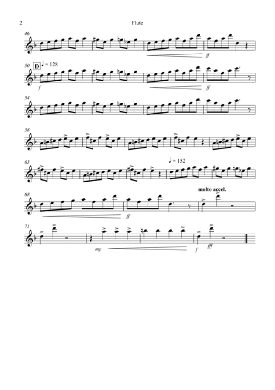 In the Hall of the Mountain King for Flute and Violin Duet Flute scores gallery preview page 6
