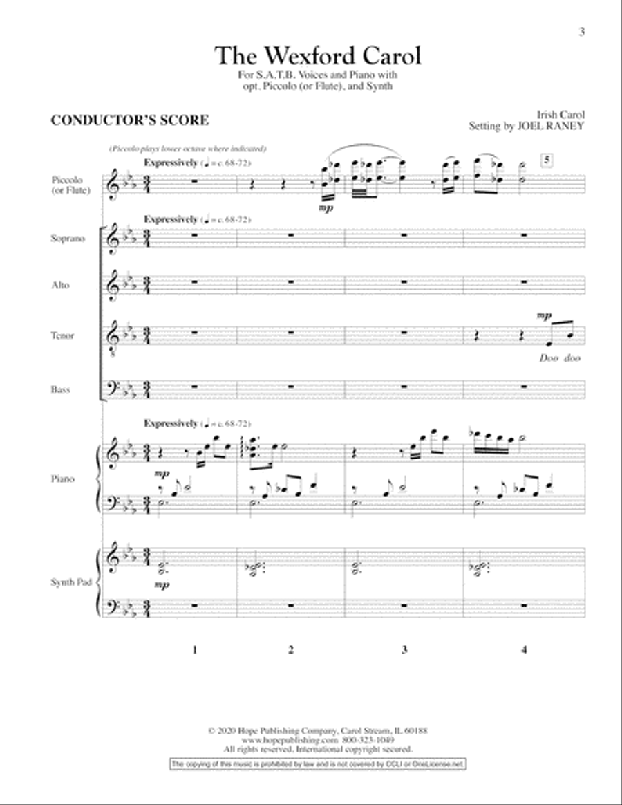 The Wexford Carol Choir scores gallery preview page 3
