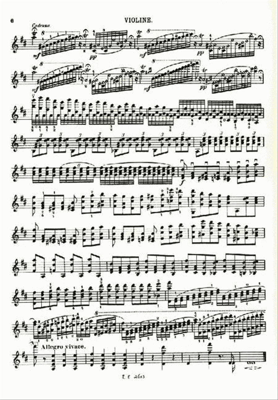 <br>Sheet music extract