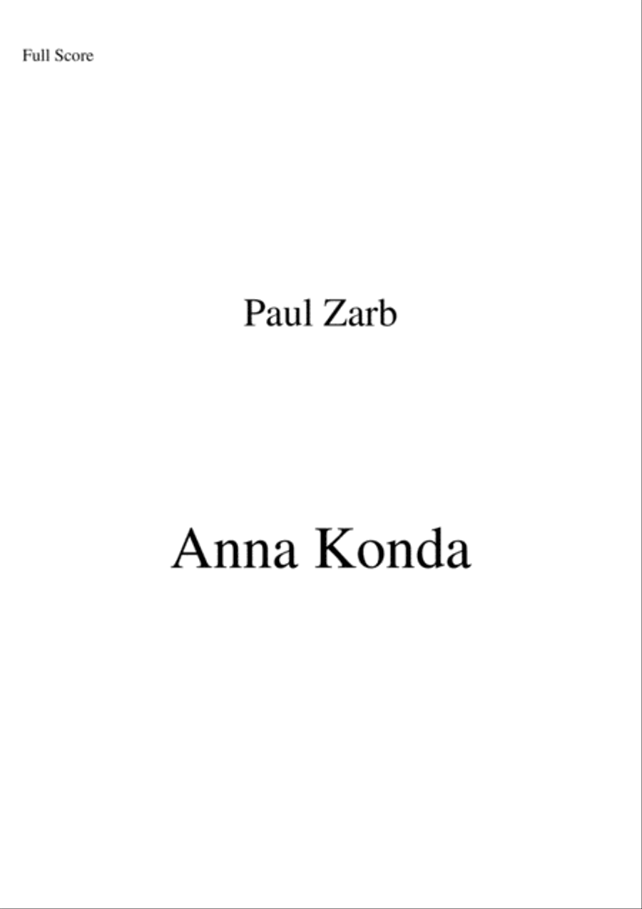 Anna Konda Anna Konda Piano Solo scores gallery preview page 1