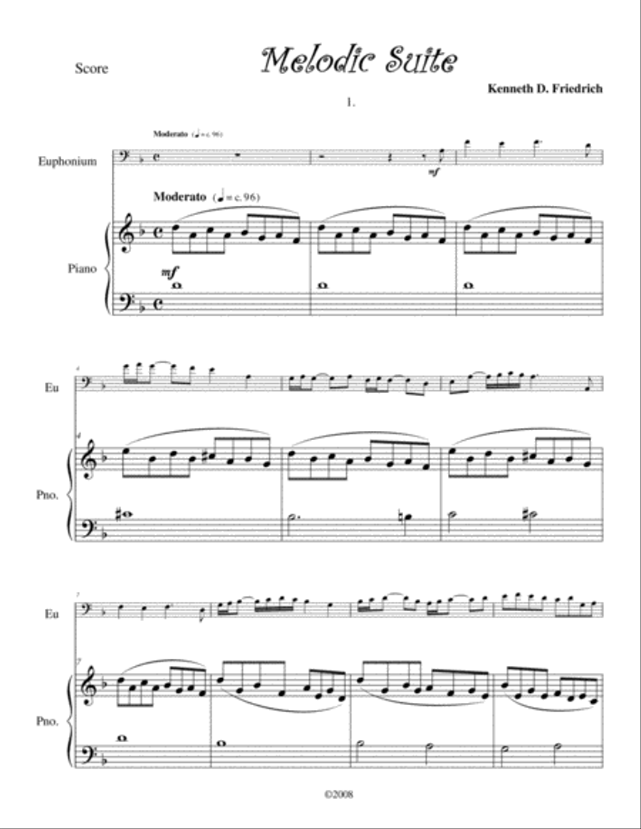 Melodic Suite Brass Duet scores gallery preview page 1