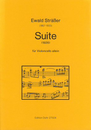 Book cover for Suite für Violoncello allein (1926)