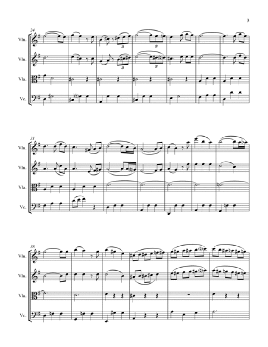 Married Life String Quartet scores gallery preview page 5