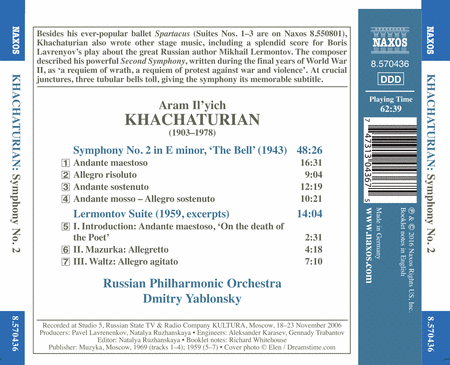 Khachaturian: Symphony No. 2 "The Bell" & Lermontov Suite