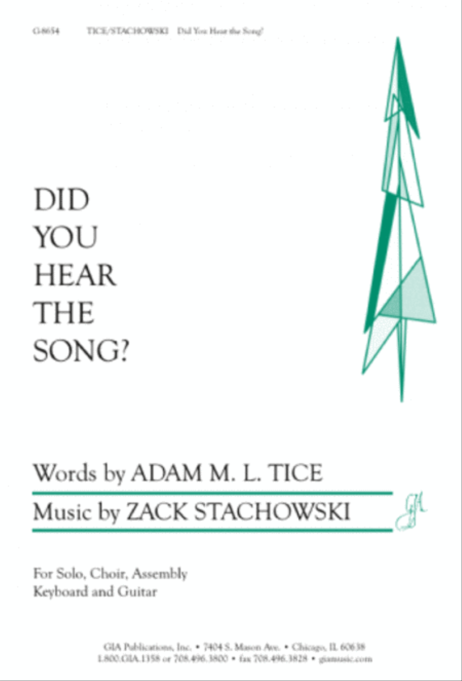 Did You Hear the Song? 4-Part scores gallery preview page 1