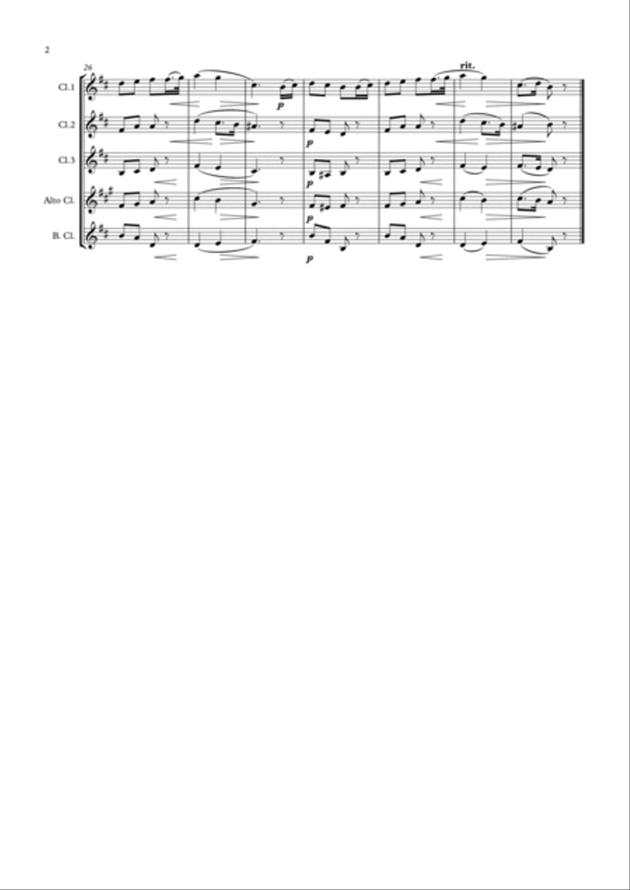 4 Pieces from Album für die Jugend - Robert Schumann Woodwind Quartet scores gallery preview page 5