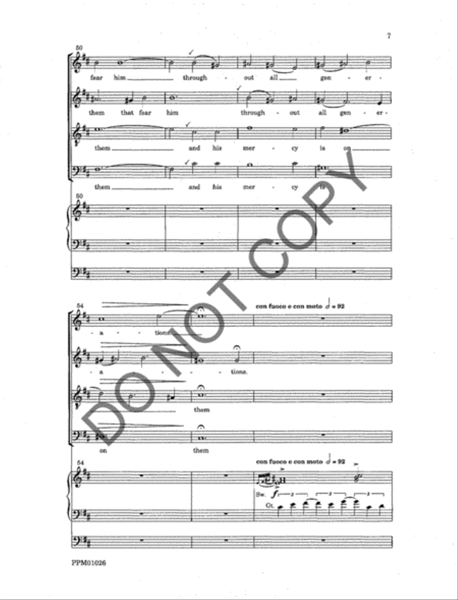 Magnificat and Nunc dimittis 4-Part scores gallery preview page 9