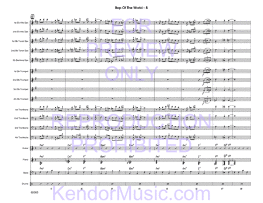Bop Of The World Bop Of The World Jazz Ensemble scores gallery preview page 10