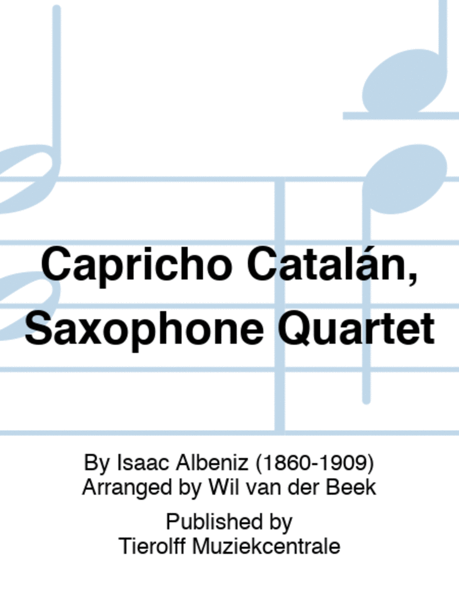 Capricho Catalán, Saxophone Quartet Saxophone Quartet scores gallery preview page 1
