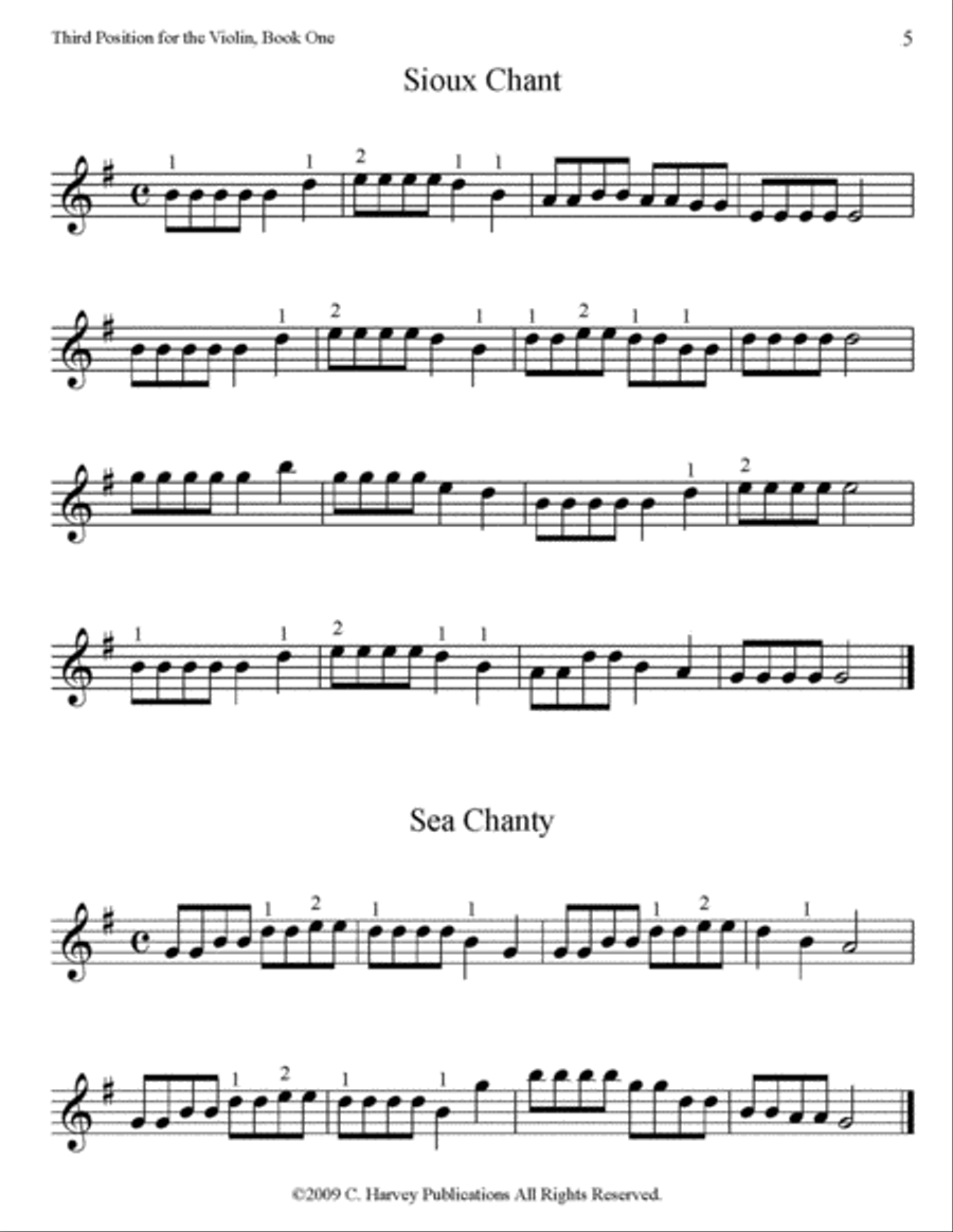 Third Position for the Violin, Book One Violin scores gallery preview page 3