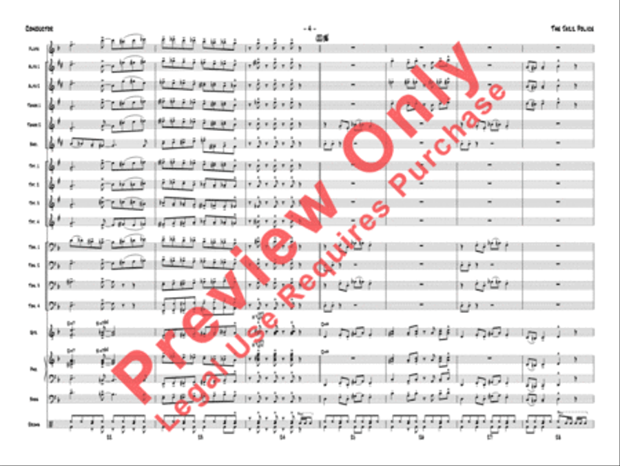 The Jazz Police Jazz Ensemble scores gallery preview page 7
