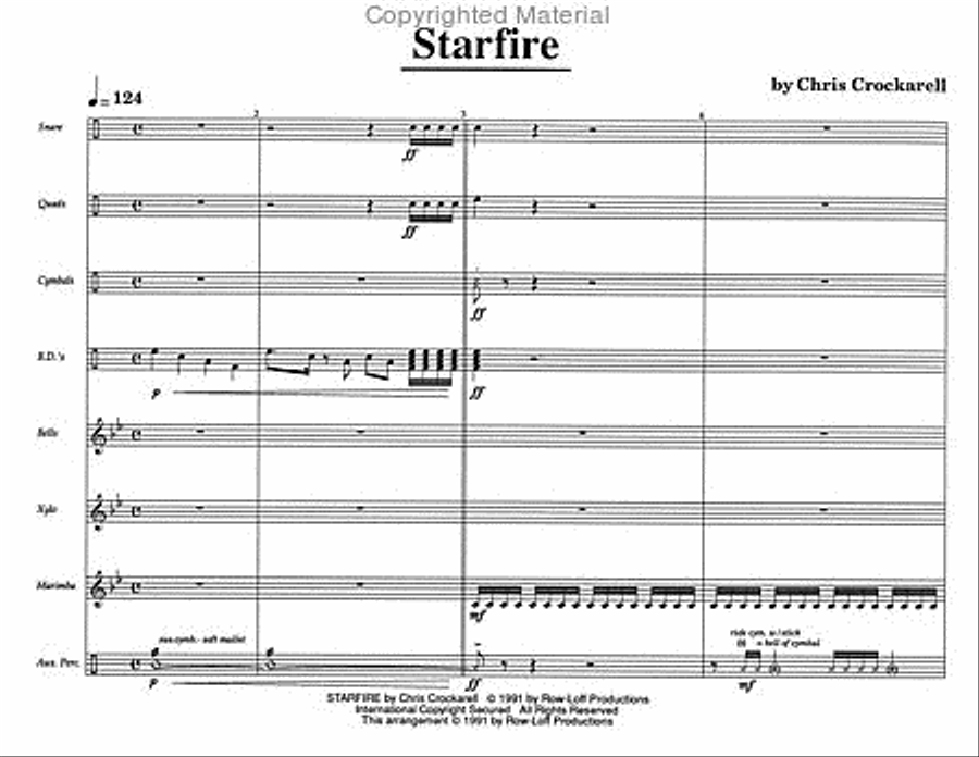Starfire Percussion Ensemble scores gallery preview page 3