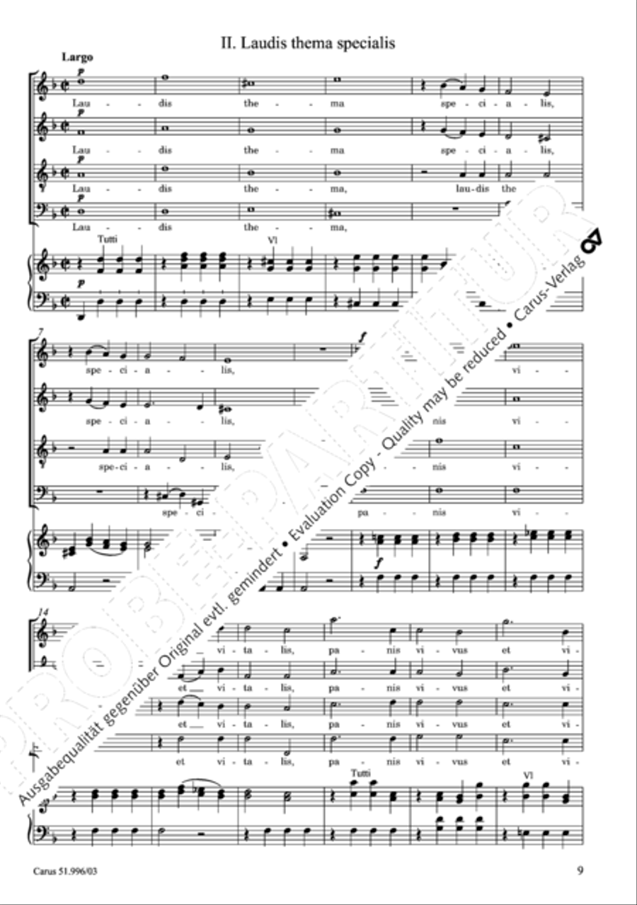 Responsoria de venerabili Sacramento 4-Part scores gallery preview page 10