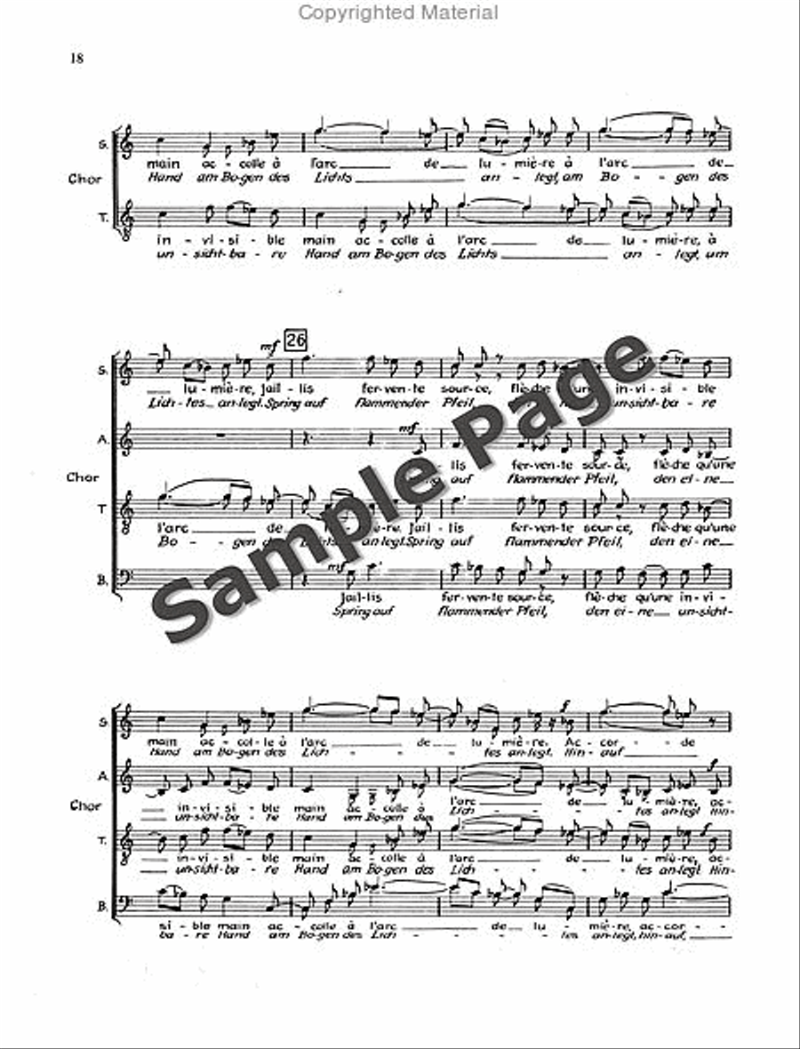 Sutermeister H Ecclesia Kantate (1972/73) 4-Part scores gallery preview page 19
