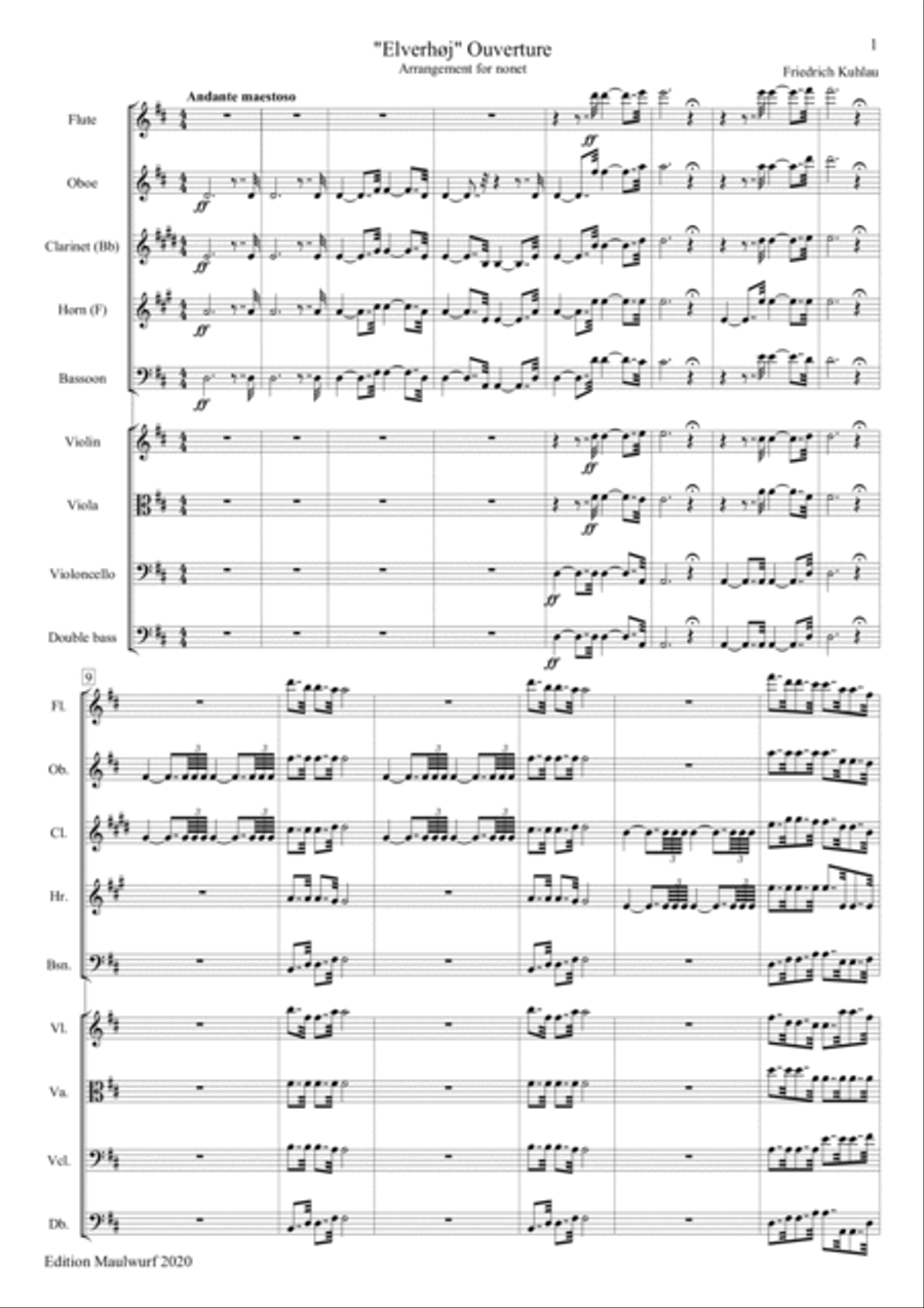 Elverhøj Ouverture Bassoon scores gallery preview page 3