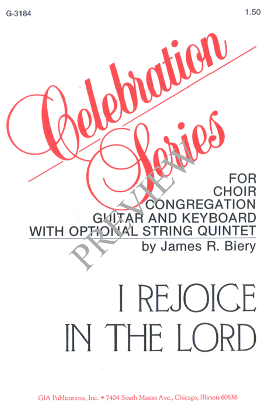 I Rejoice in the Lord I Rejoice in the Lord 4-Part scores gallery preview page 2