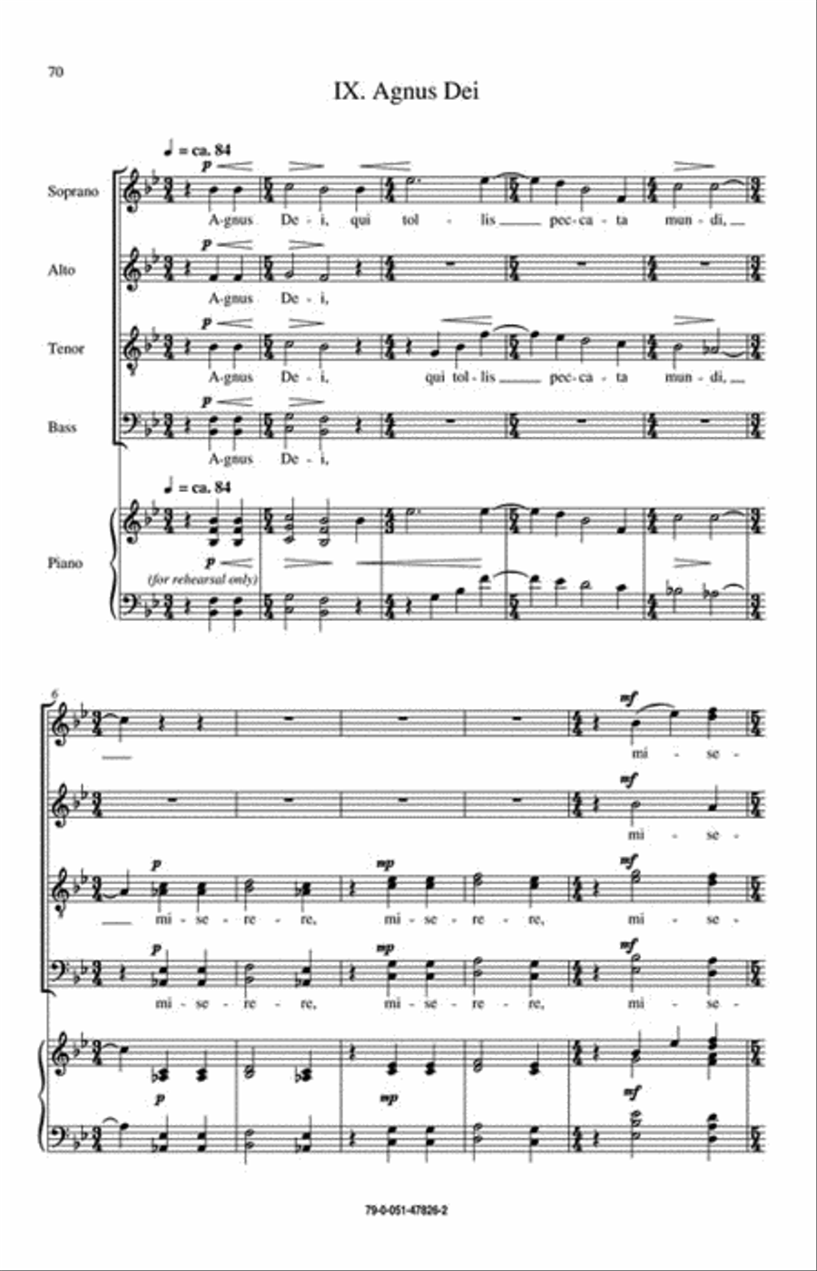 The World Beloved: A Bluegrass Mass 4-Part scores gallery preview page 5
