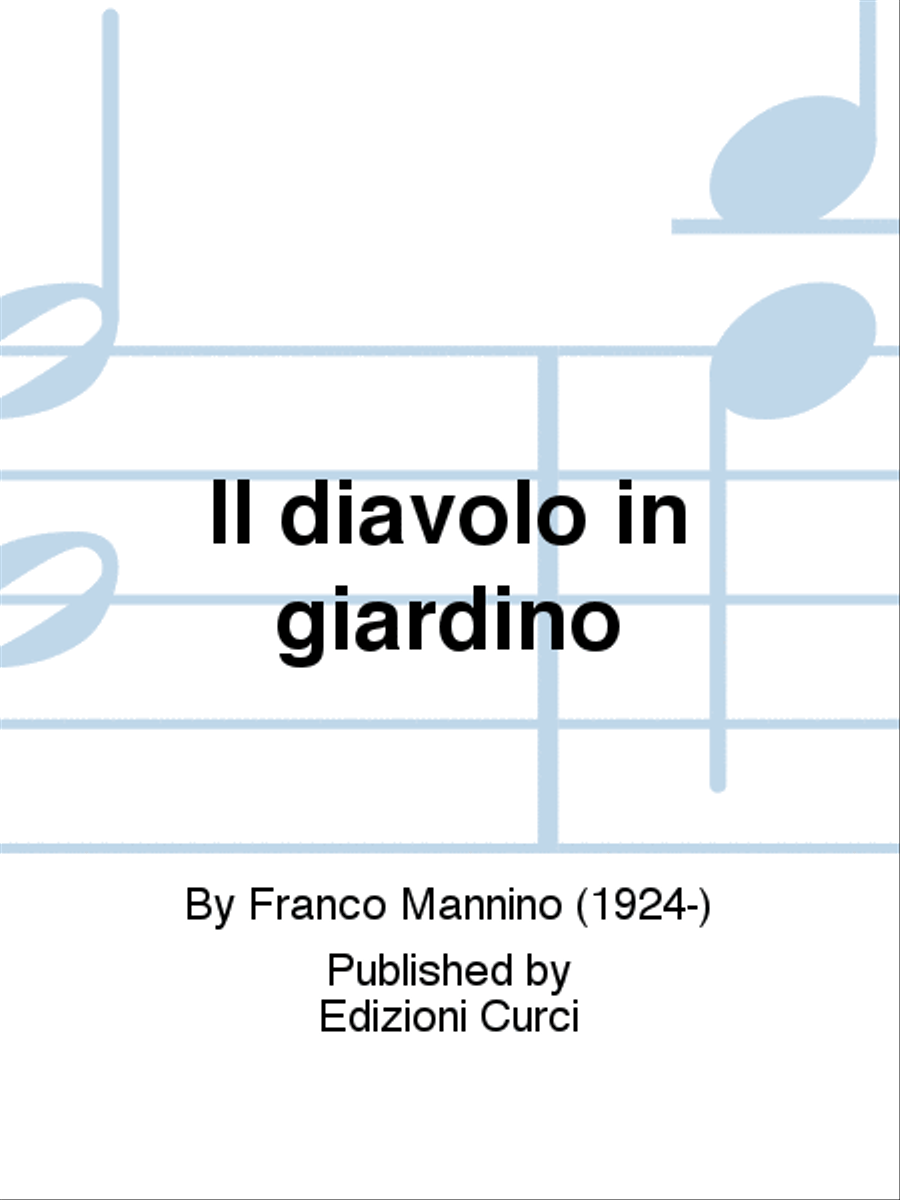 Il diavolo in giardino Libretti scores gallery preview page 1