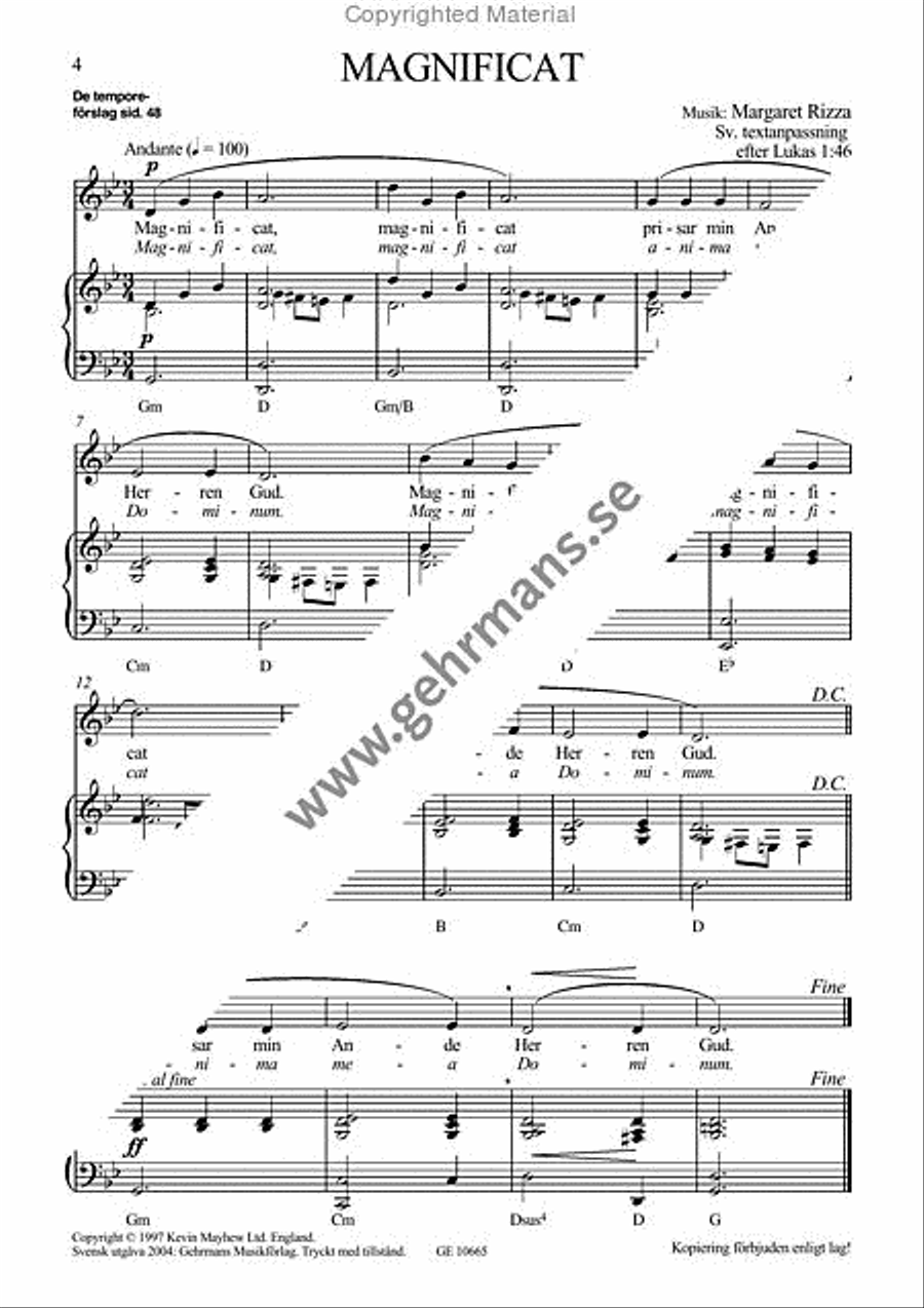 Kallor av liv Kallor av liv 4-Part scores gallery preview page 2