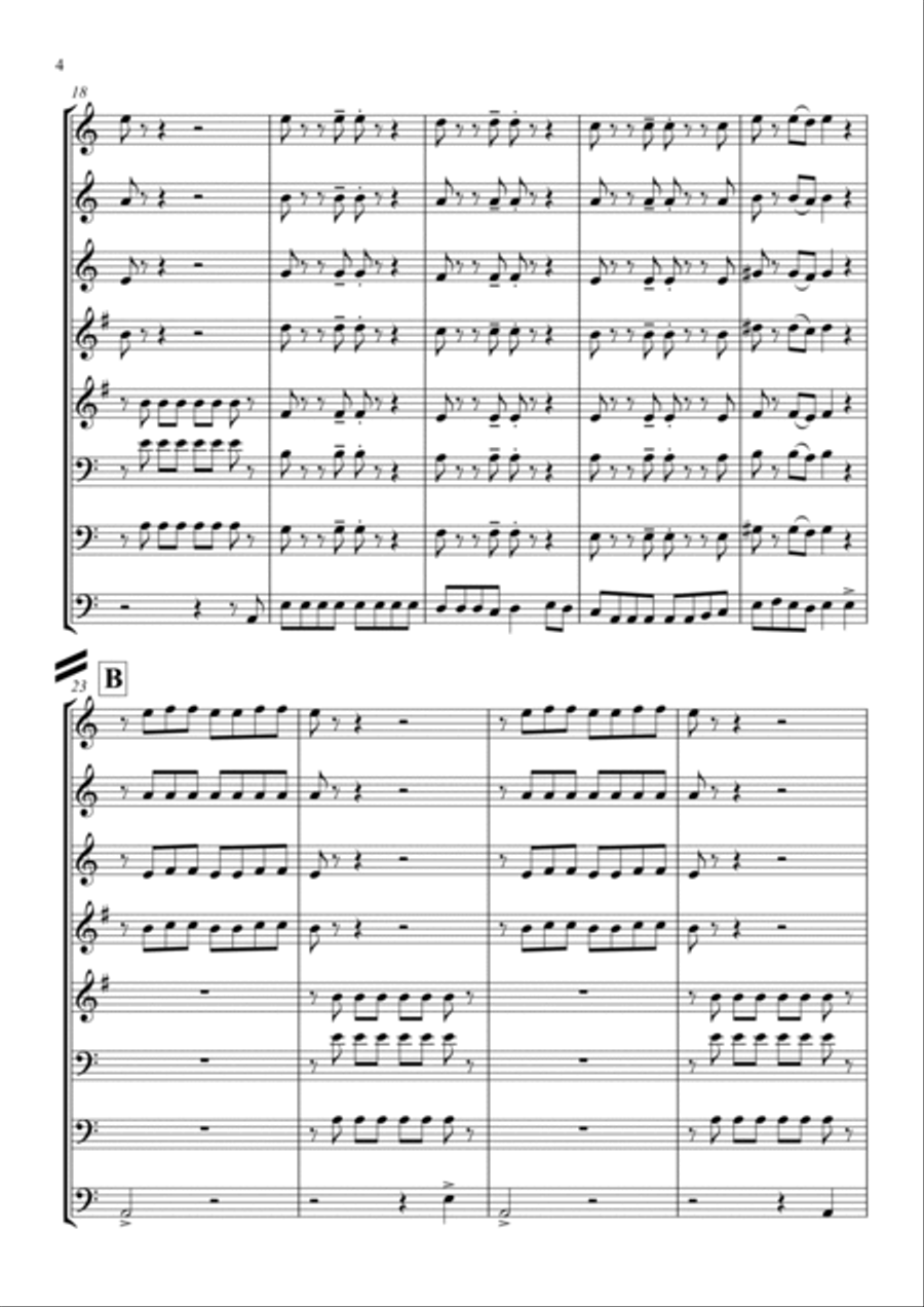 Drop Bear Drop Bear Woodwind Ensemble scores gallery preview page 5