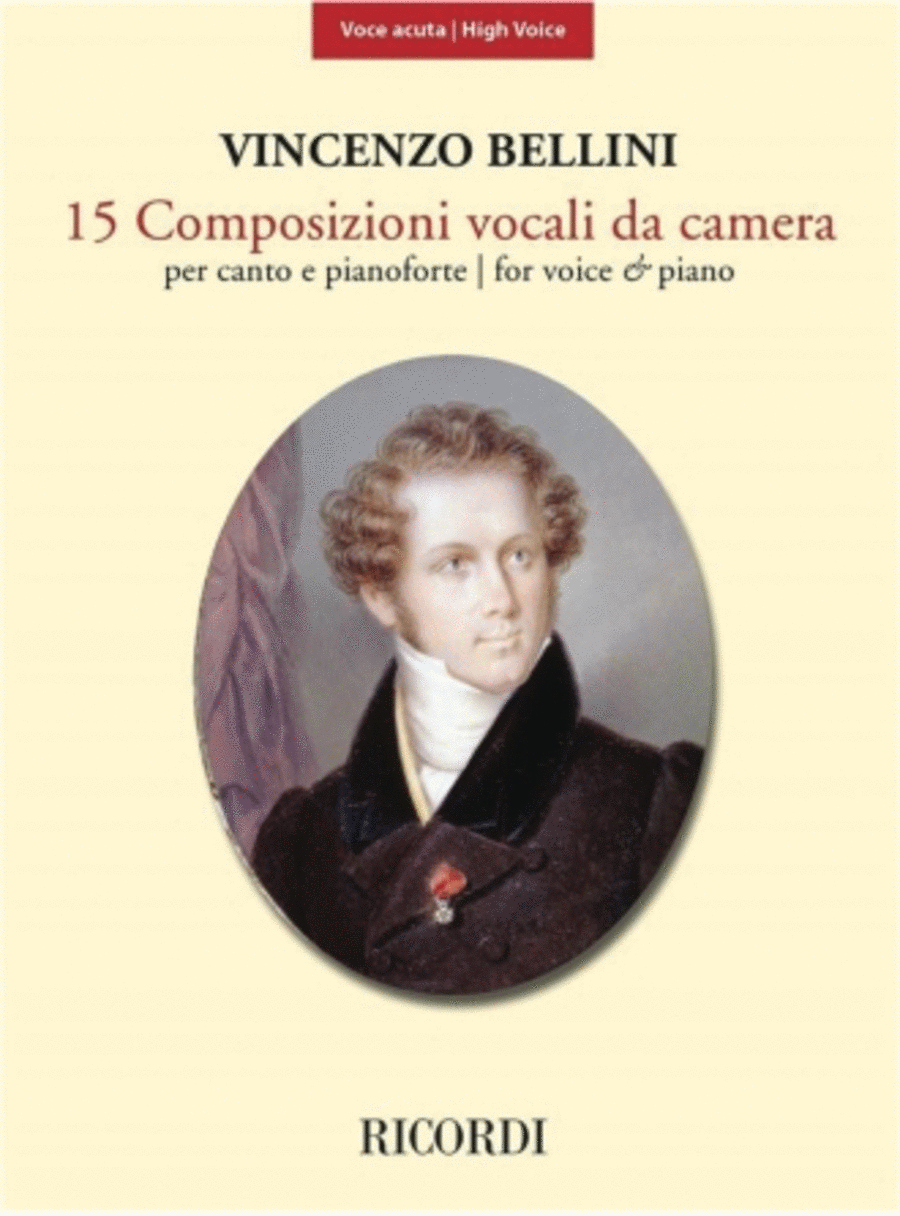 15 Composizioni Vocali Da Camera - High Voice New Edition Based On Critical Edition