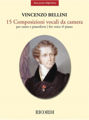 Book cover for 15 Composizioni Vocali da Camera – High Voice