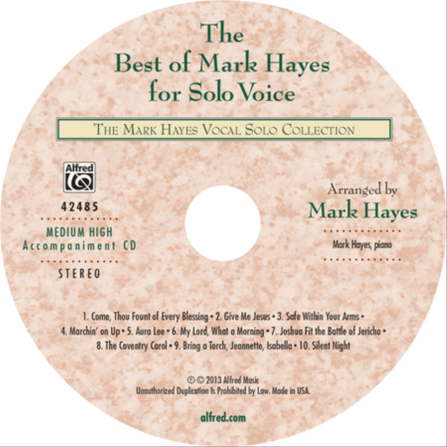 The Best of Mark Hayes for Solo Voice (For Concerts, Contests, Recitals, and Worship) image number null