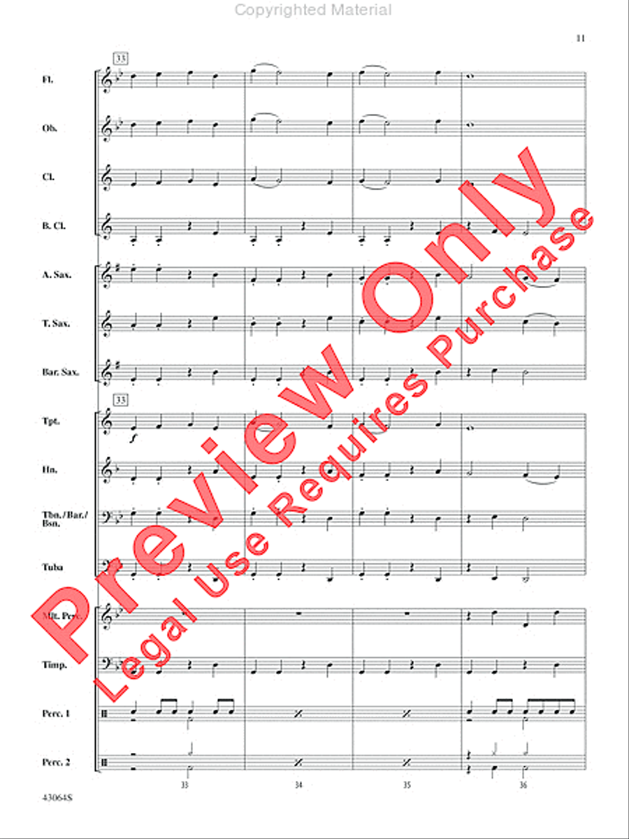Thor's Hammer Concert Band scores gallery preview page 11