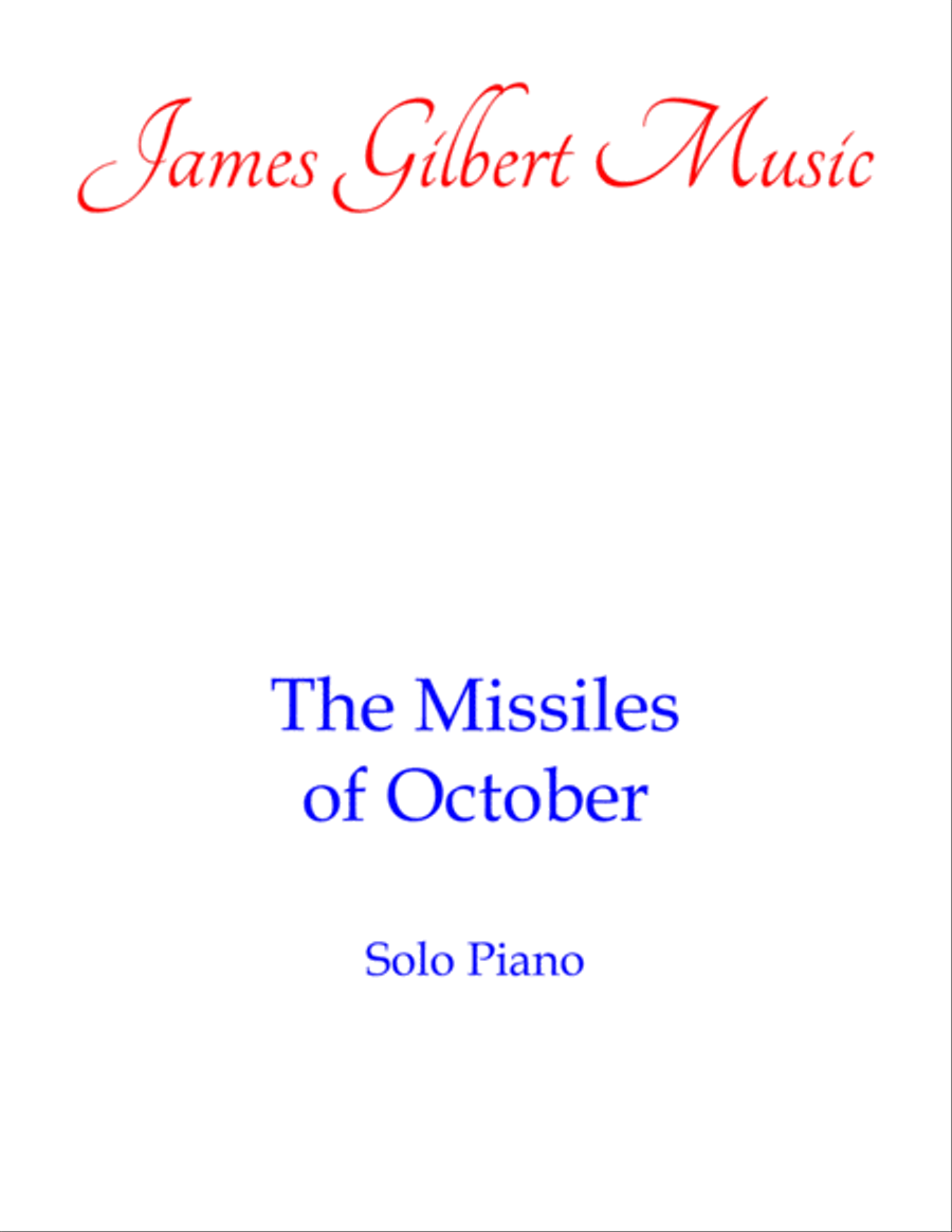 Missiles Of October Piano Solo scores gallery preview page 1