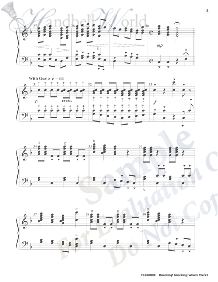 Knocking Knocking Who Is There 3-Octaves scores gallery preview page 4