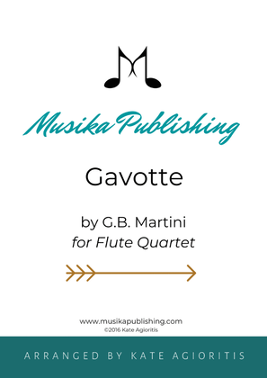 Book cover for Gavotte - for Flute Quartet