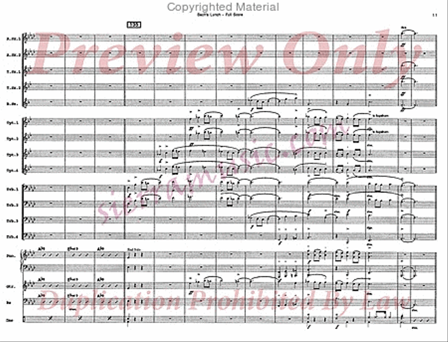 Bach's Lunch Big Band scores gallery preview page 12