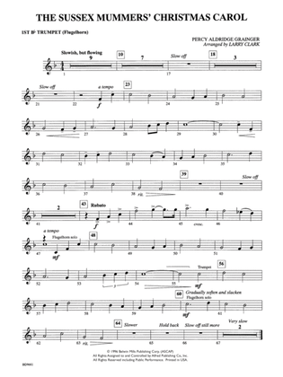 The Sussex Mummers' Christmas Carol: 1st B-flat Trumpet
