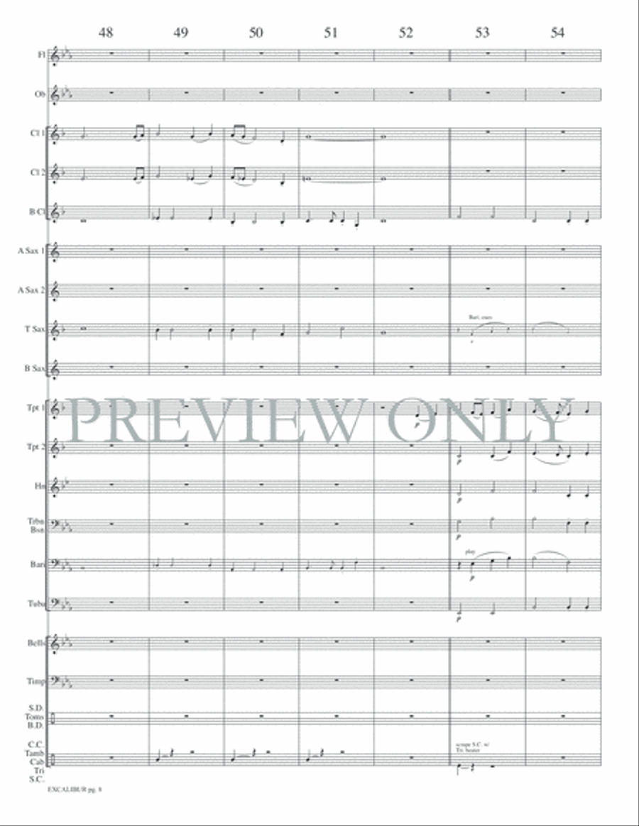 Excalibur Excalibur Concert Band scores gallery preview page 11