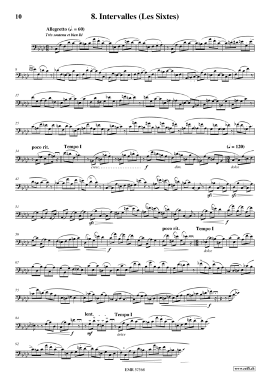 32 Etudes de Perfectionnement Bassoon Solo scores gallery preview page 10