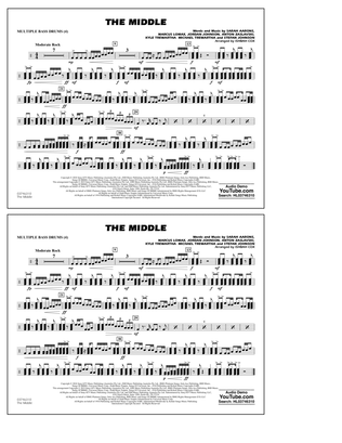 The Middle (arr. Ishbah Cox) - Multiple Bass Drums