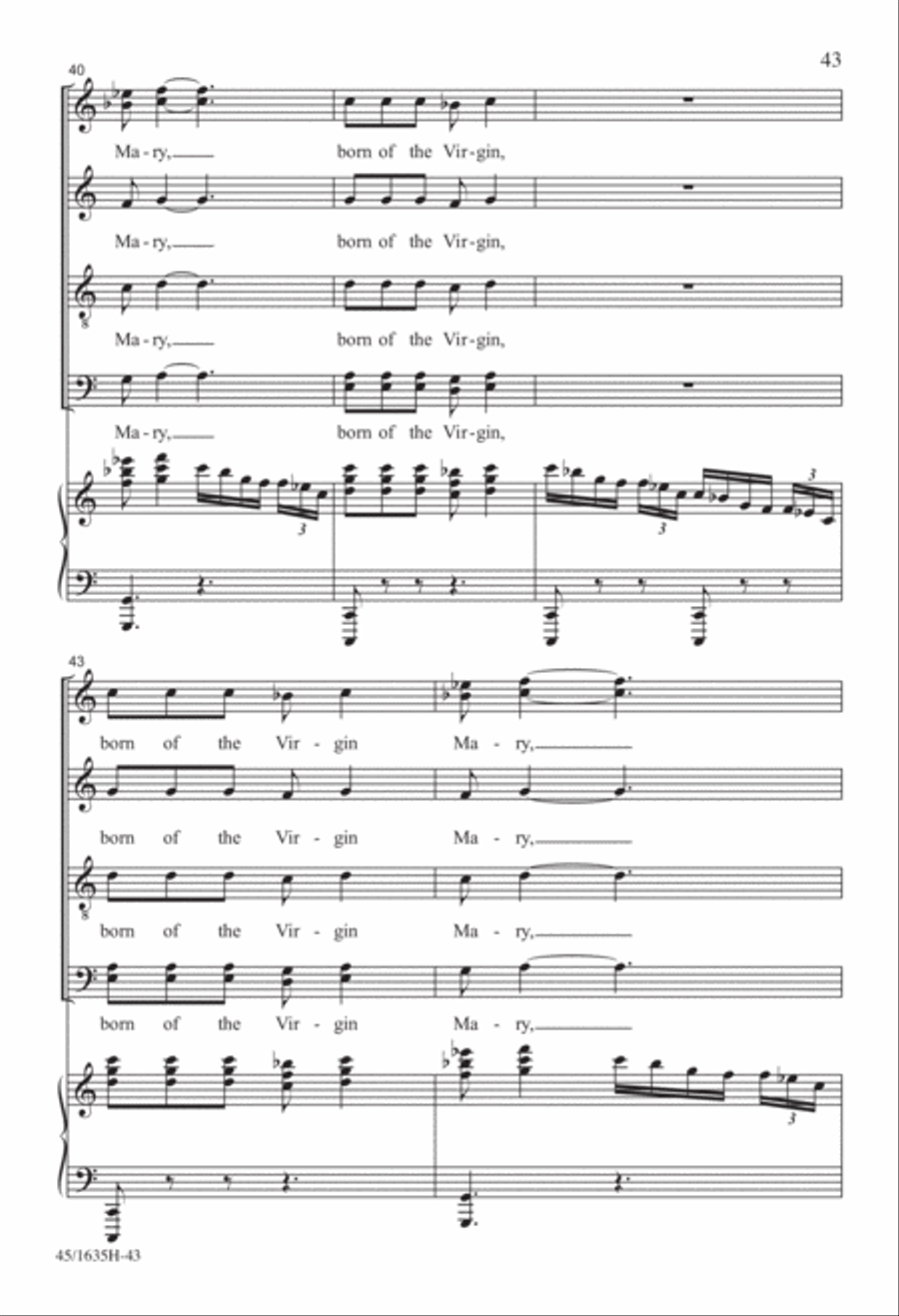 Mass: A Celebration of Love and Joy 4-Part scores gallery preview page 23
