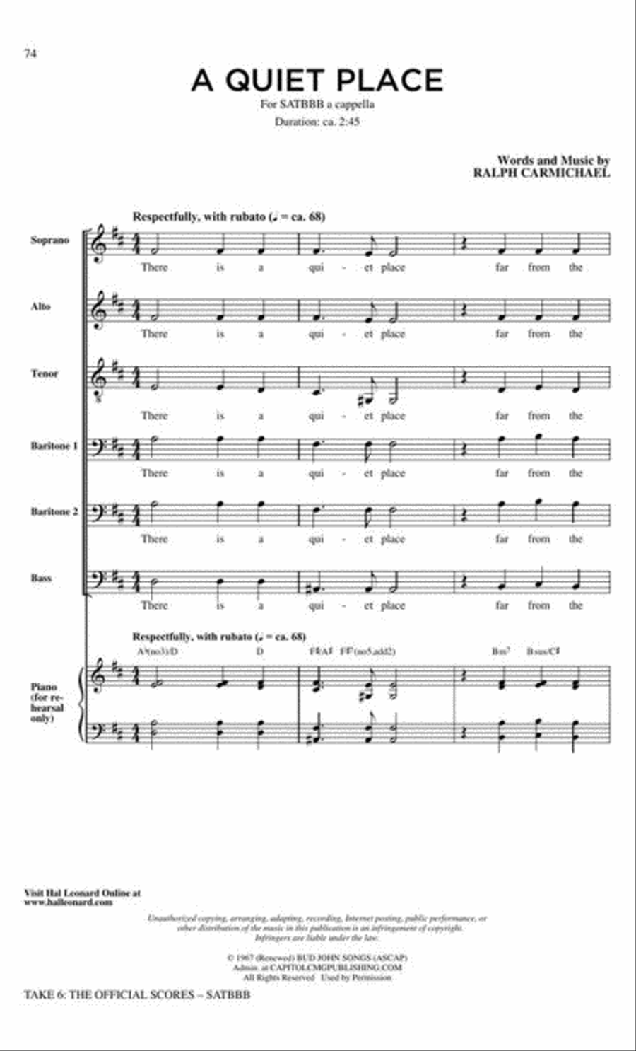 Take 6: The Official Scores Divisi scores gallery preview page 8