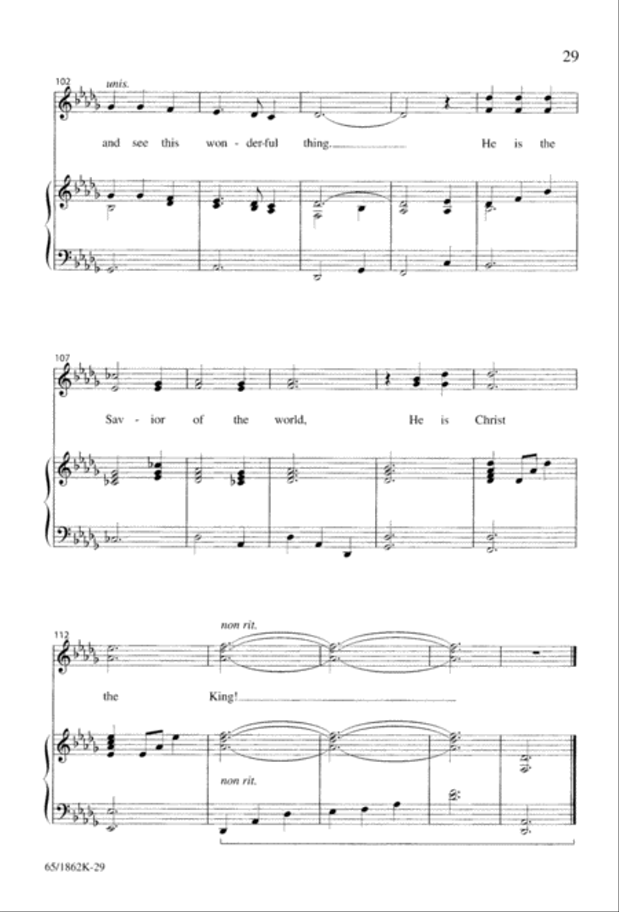 A Long, Long Way to Bethlehem Unison Choir scores gallery preview page 31