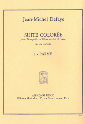 Book cover for Parme (trumpet & Piano)