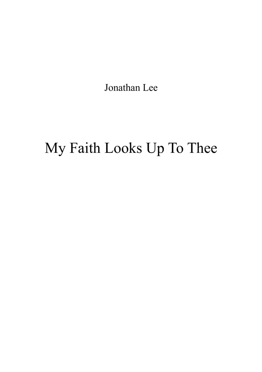 My Faith Looks Up To Thee Chamber Orchestra scores gallery preview page 1