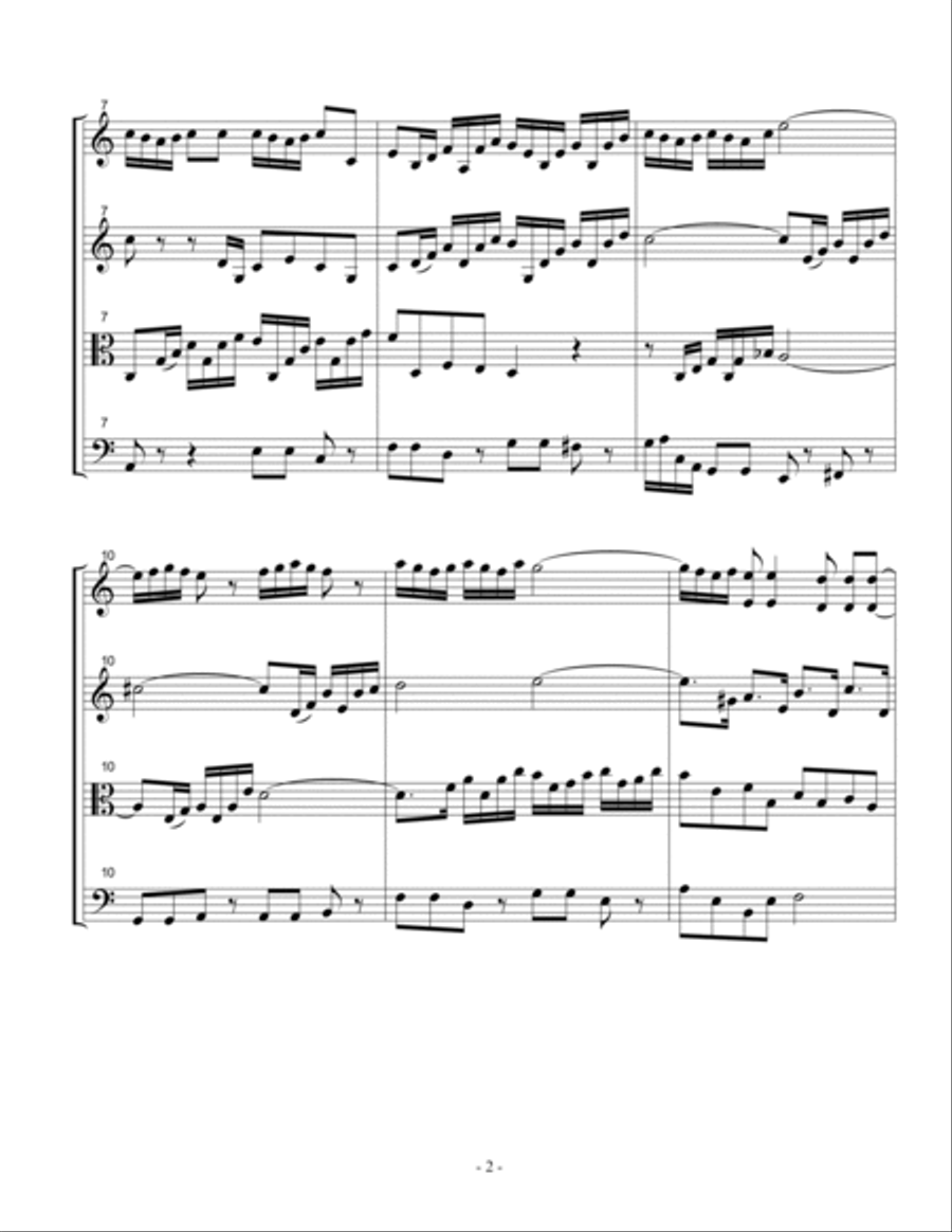 String Quartet No 2 "Sibelian" Opus 25 - 3rd Movement (3 of 4) - Score Only