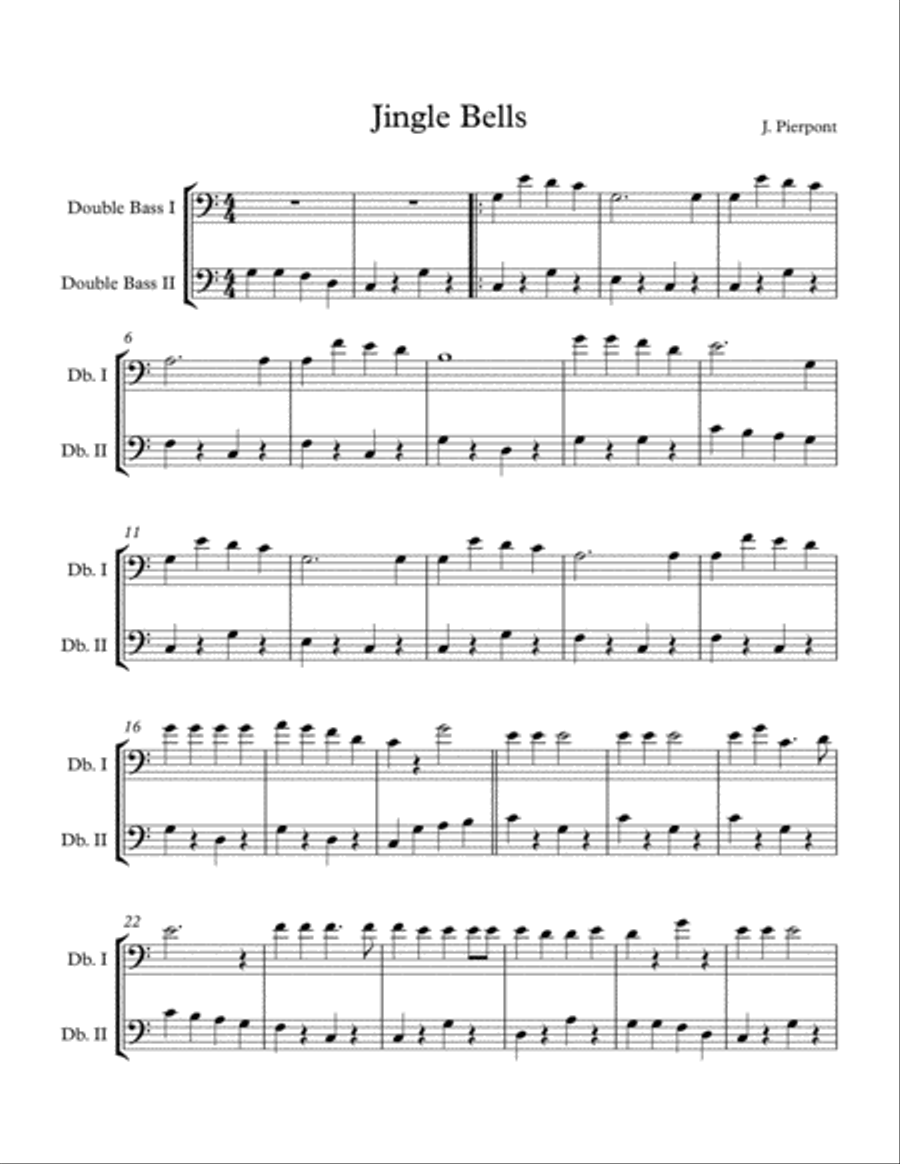 Easy Christmas Duets for Early Intermediate Bass Duet Volume 1 String Duet scores gallery preview page 2