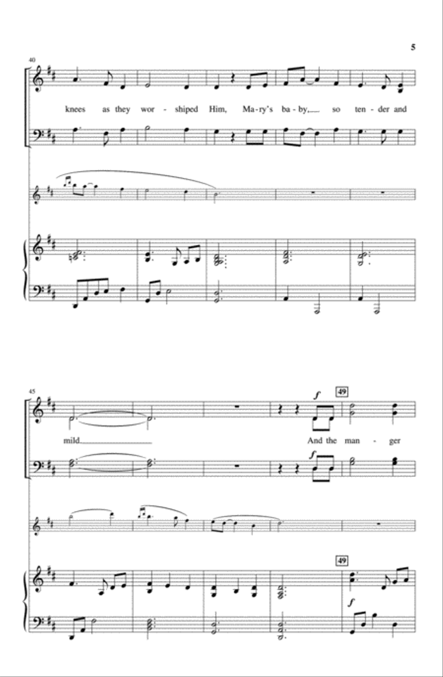 Celtic Christmas Lullaby Celtic Christmas Lullaby 4-Part scores gallery preview page 5