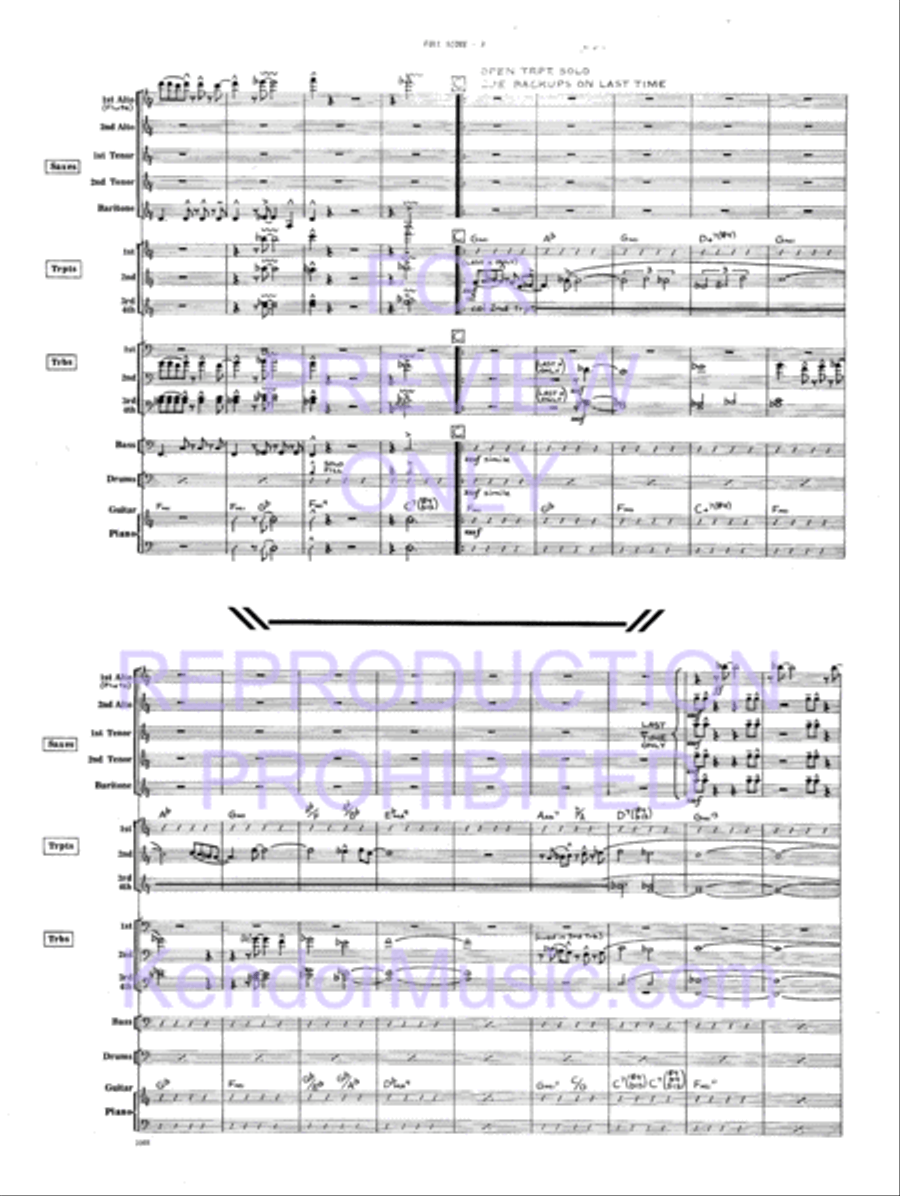 Tiger Of San Pedro Jazz Ensemble scores gallery preview page 4