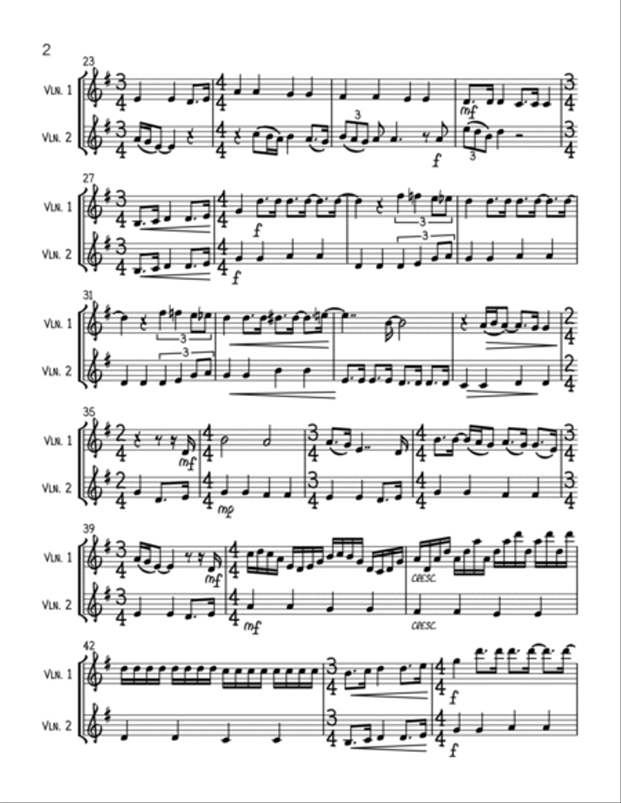 All You Need Is Love All You Need Is Love String Duet scores gallery preview page 2