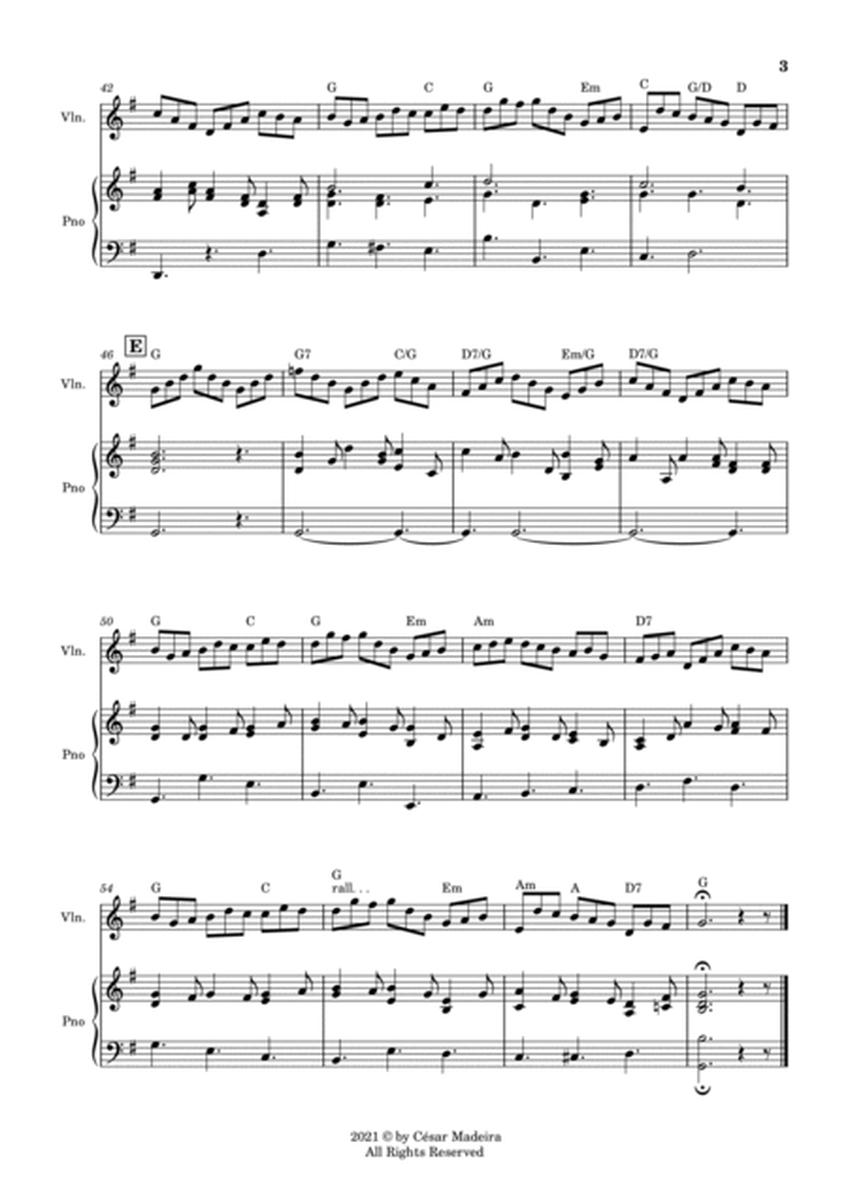 Jesu, Joy of Man's Desiring - Violin and Piano (Full Score and Parts) image number null