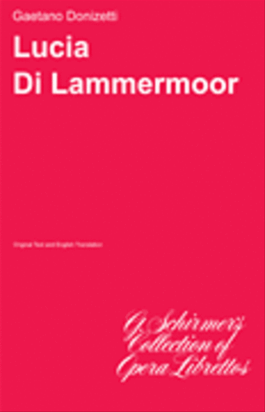 Lucia di Lammermoor Lucia di Lammermoor Voice scores gallery preview page 1