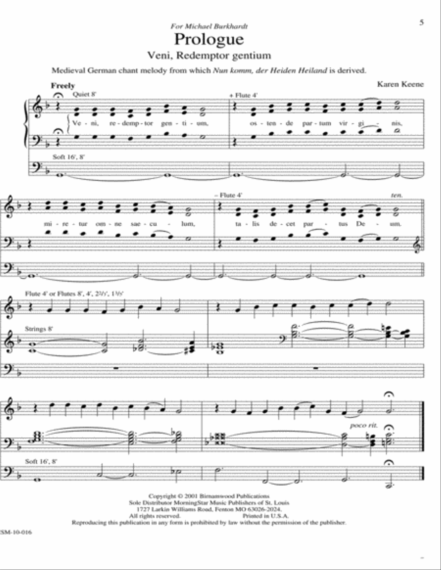 Variations on Nun komm, der Heiden Heiland Organ scores gallery preview page 2